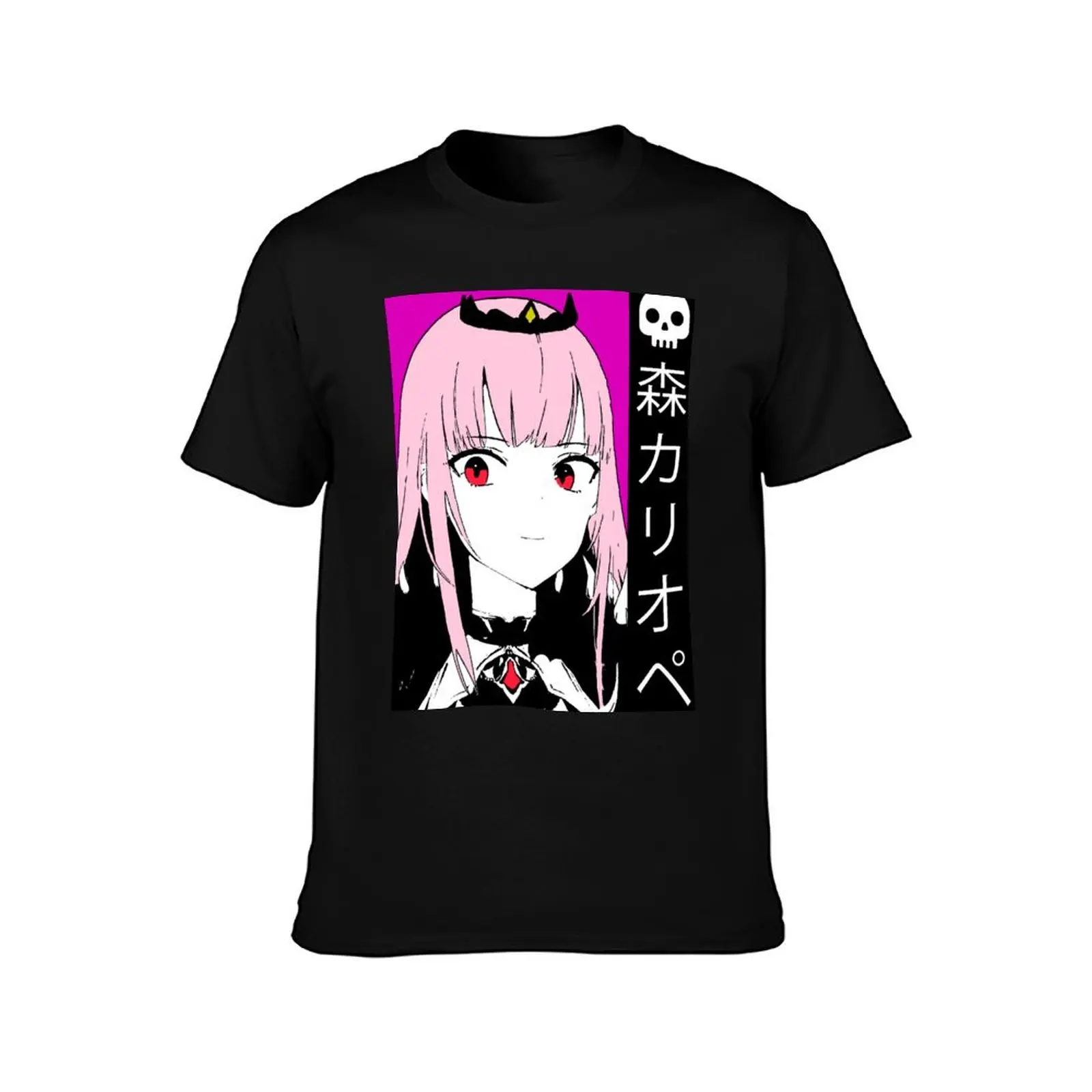 Hololive EN Calliope Mori T-Shirt Big and Tall Solid Color T-Shirt