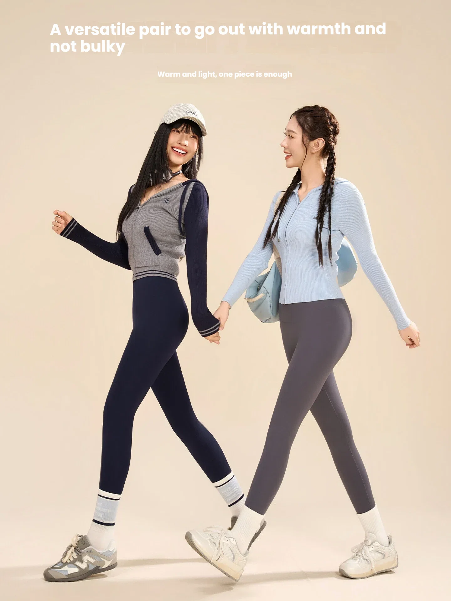 กางเกงเลกกิ้งกันหนาวบุขนสำหรับผู้หญิง รุ่น 10A ให้ความอบอุ่นสูง เอวสูง กระชับหน้าท้อง กางเกงโยคะ ยกกระชับสะโพก กางเกงออกกำลังกาย