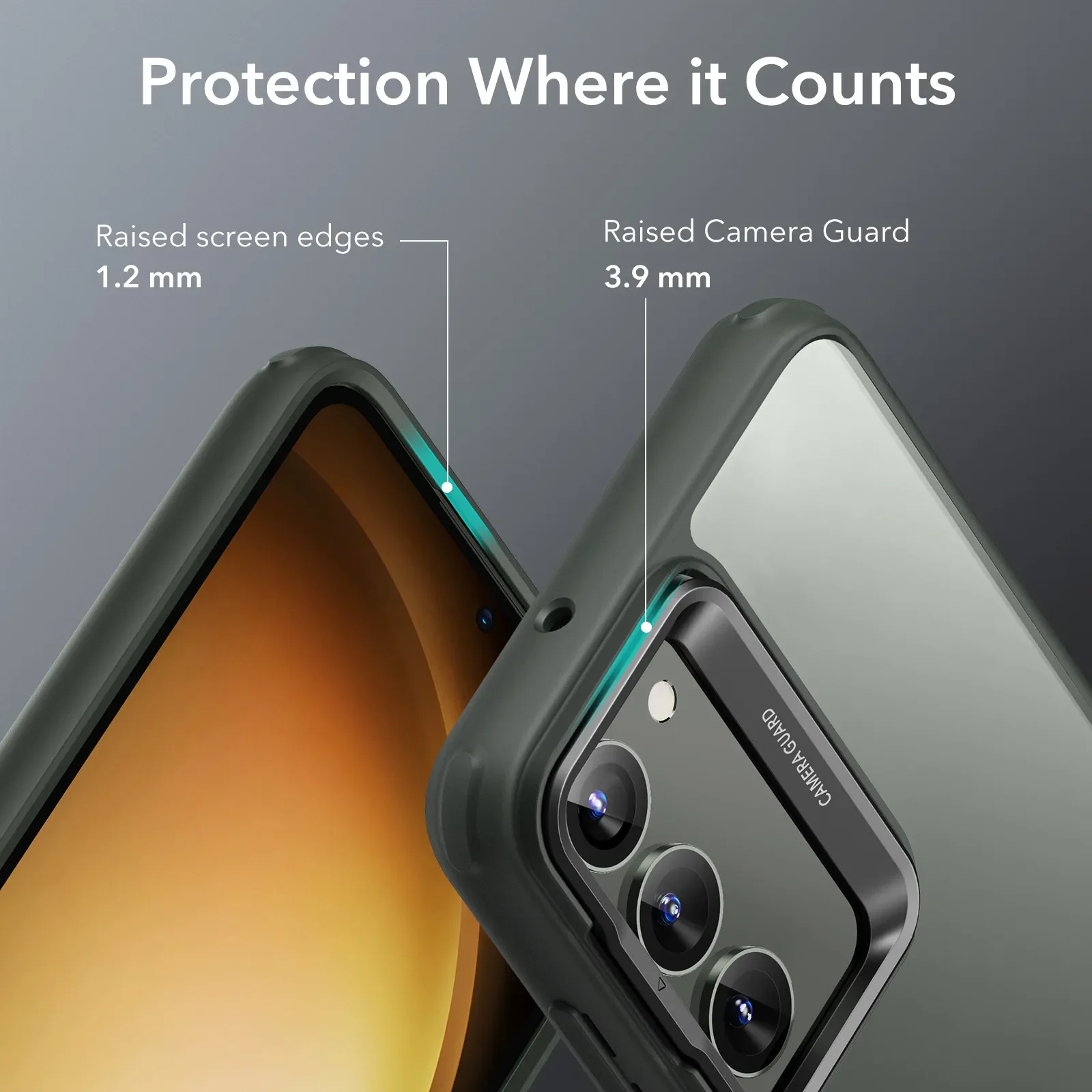 ESR Case for Samsung Galaxy S23 Case for Samsung  S23 Ultra Classic  Hybrid Case With Camera Guard Kickstand for  S23 Plus Cover