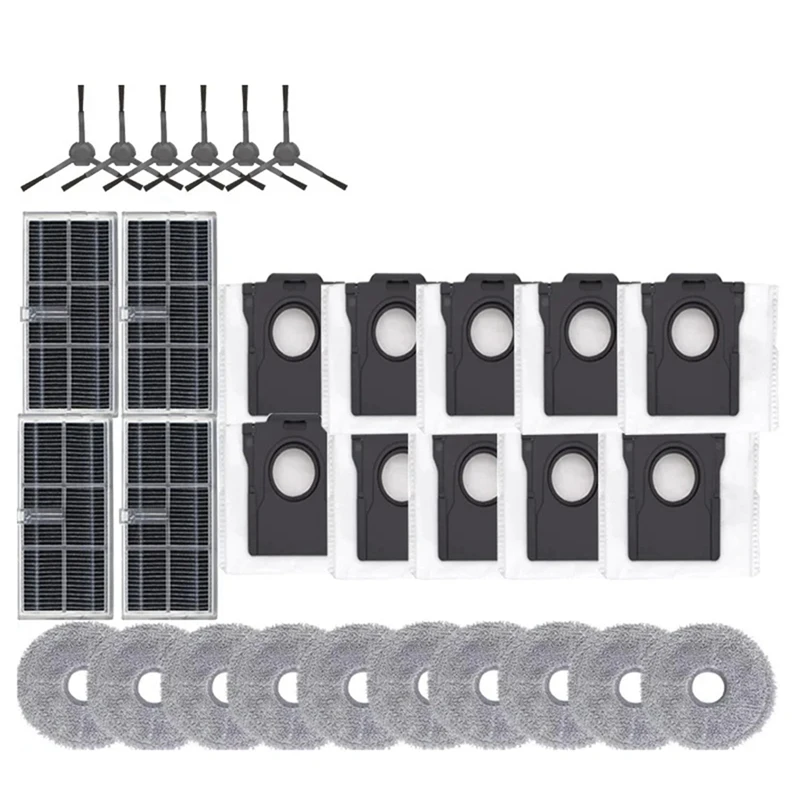 

Filter Mop Rag Dust Bag Filter Accessories As Shown Plastic Replacement Parts For Bot Dreame X30 X30pro Ultra X30pro Plus