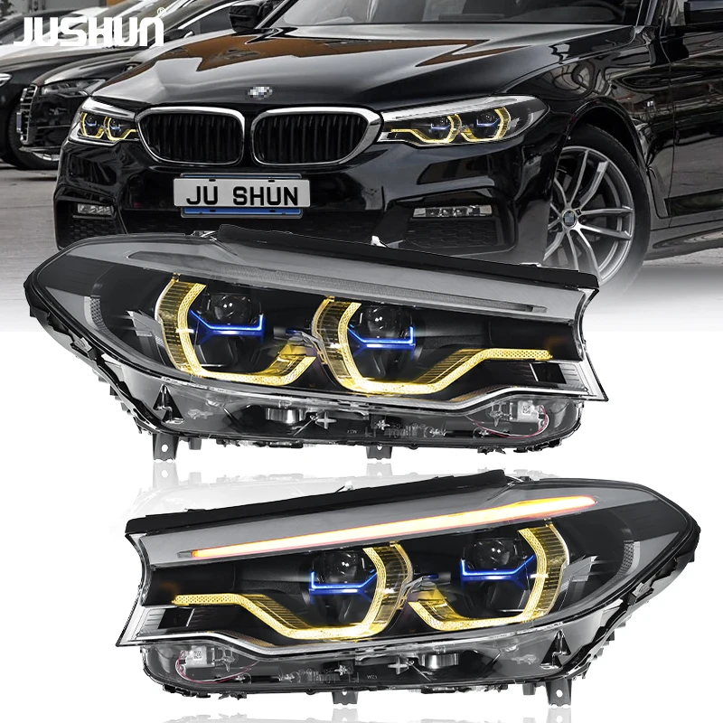 

JUSHUN LED Headlight Assembly for BMW 5 Series G30 G38 2018-2020 Car Front Lights Automotive Head Lamp