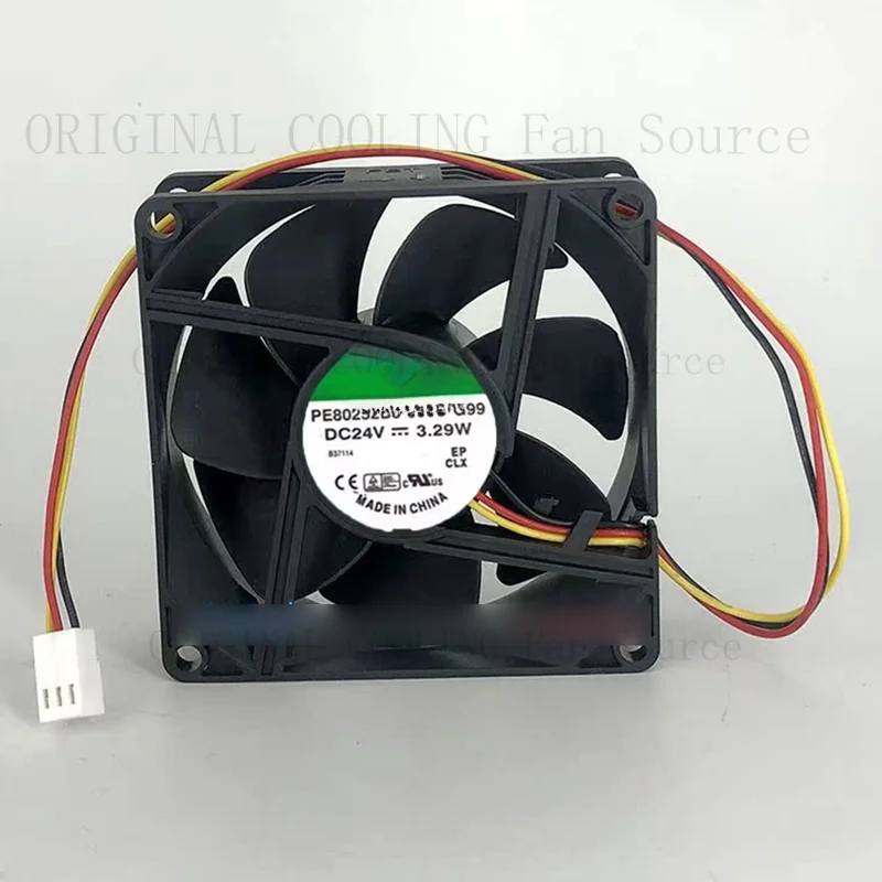 H 1 PCS New PE80252B3-000U-G99 DC24V 3.29W 3-Wire Cooling Fan *vv