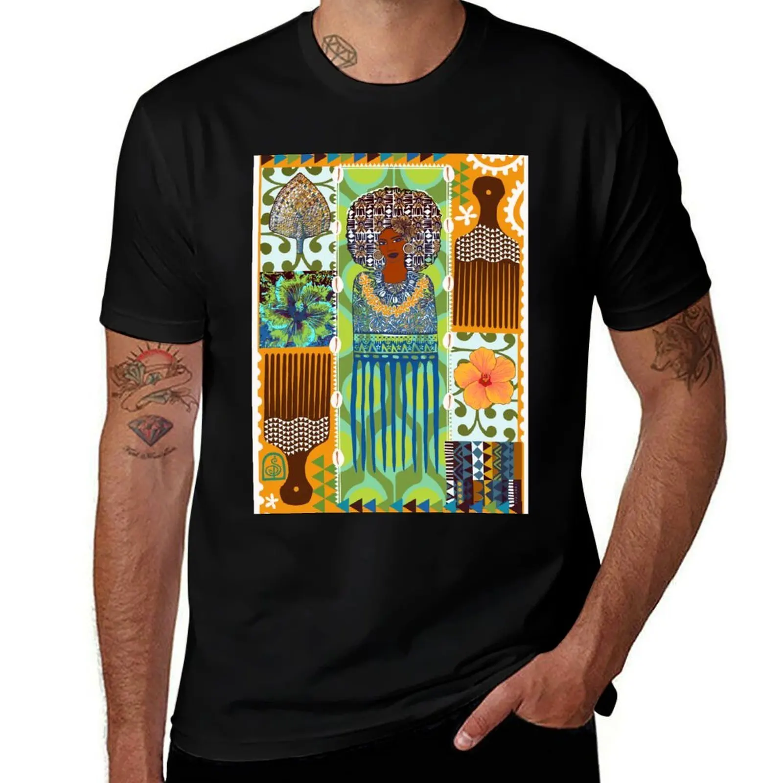 Ailan Orman Tings (Island Woman Things) by Sharon Phineasa T-Shirt Urban Style Casual Short Sleeve Top T-Shirt