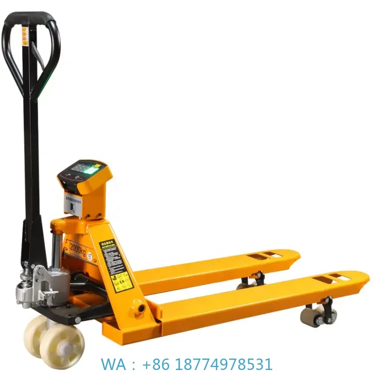 

s Pallet Jack Forklift Scale Battery Powered Loading Capacity 5T New 2 Ton 3 Ton Steel Electronic Pallet Truck Weighing Scale
