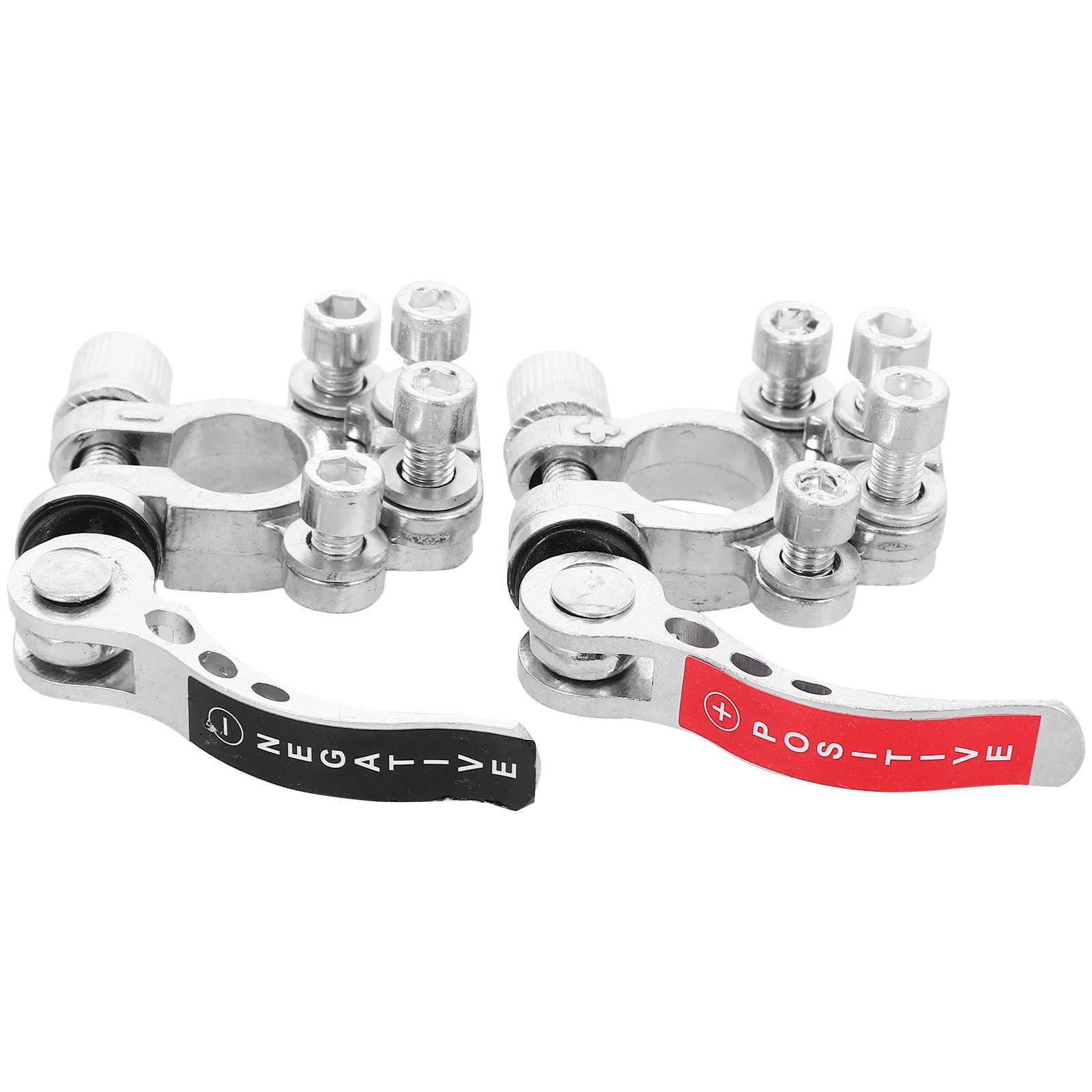 

1Set Car Terminal Connectors Kit Zinc Alloy Positive Negative Post Clamp Vehicle Marine Connector Quick Release