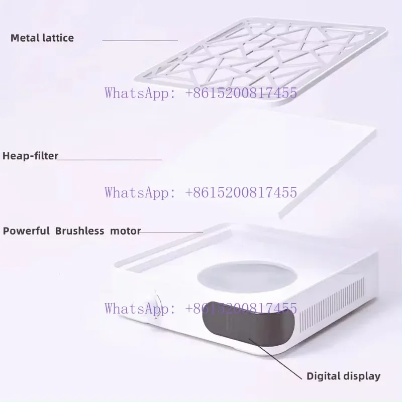 2024 Nail Dust Collector Powerful Vacuum Fan Vent Dust Collector Extractor Electric Dust for Acrylic Gel Nail