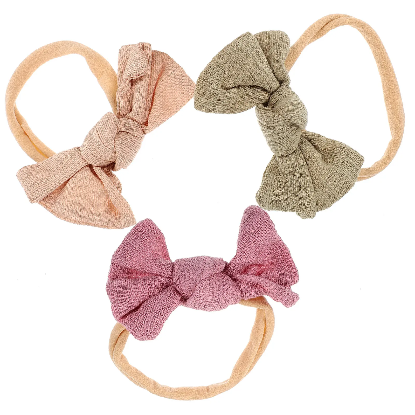 

3pcs Baby Bow Headbands For Girls Newborn Toddler Hair Accessories Party Birthday Shower Gift Infant Headbands