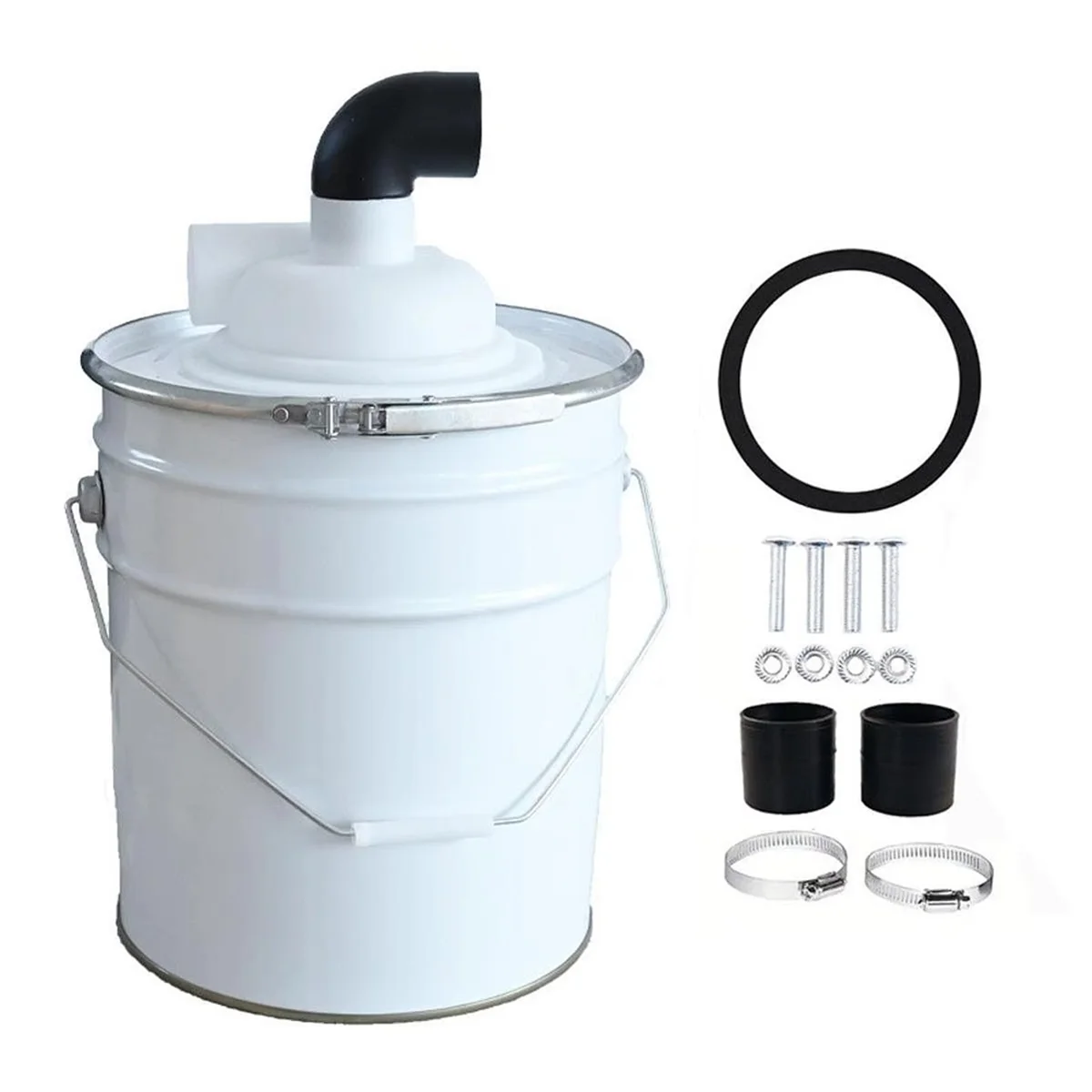 AA98 Cyclone Filter Woodworking Dust Collector with Elbow DIY Chipboard Cyclone Separator Lid Construction for Vacuum Cleaner