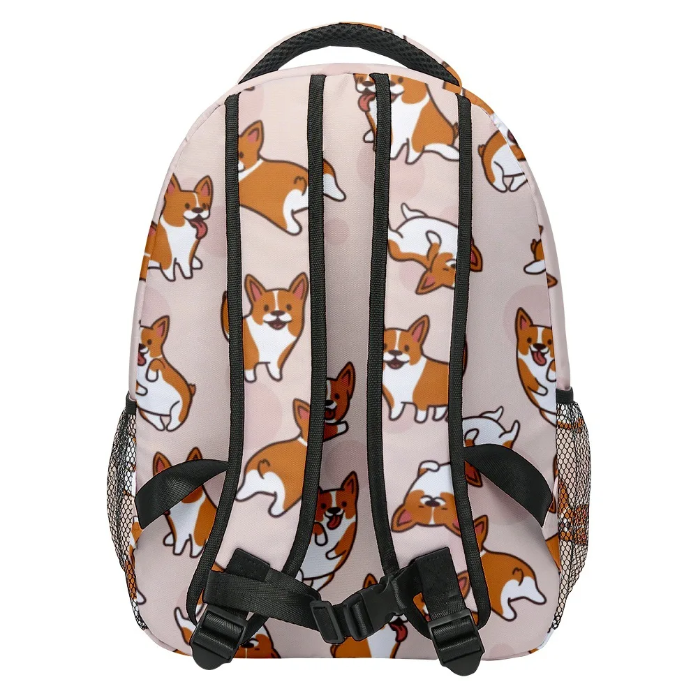Trendy Novelty Cool Youthful School Bags Unisex puppy dog Travel Bags 3D Print Oxford Waterproof Notebook Shoulder Backpacks