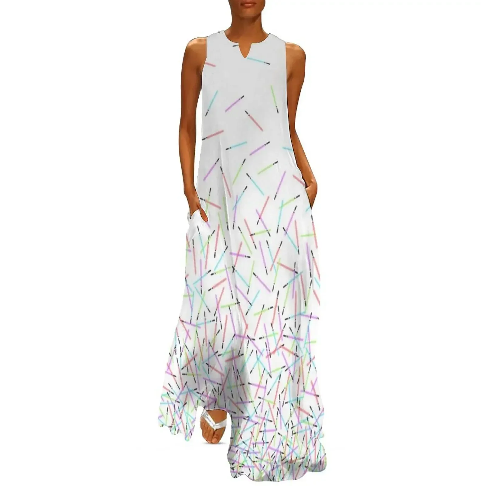 

It's Raining Lightsabers Long Dress cocktail dresses dress for women summer Clothing female Dress