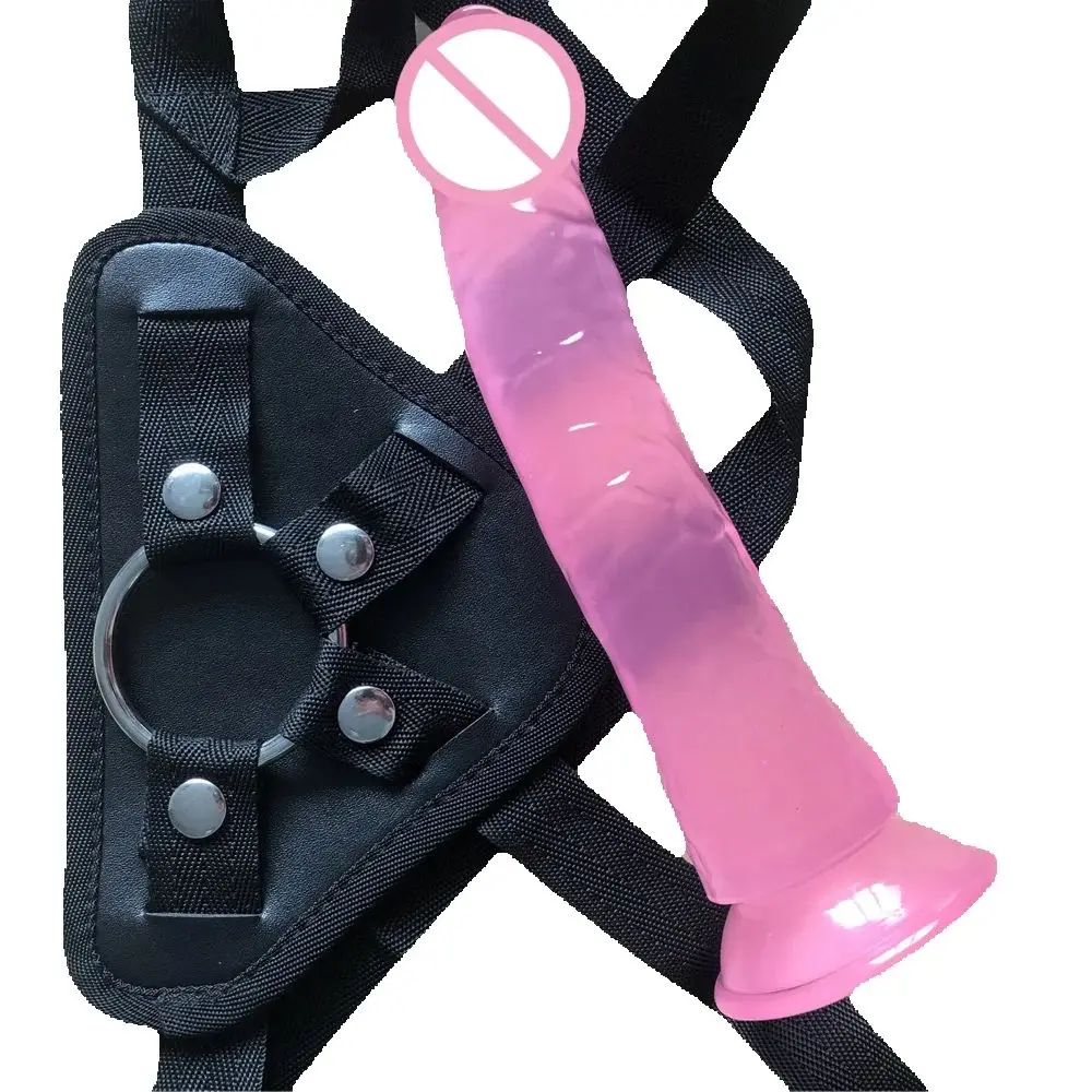 New 210*35mm Realistic Jelly Dildo Harness Strapons Fake Penis dildo pants Sex Game Strap on Dildos Sex Toys for lesbian or gay
