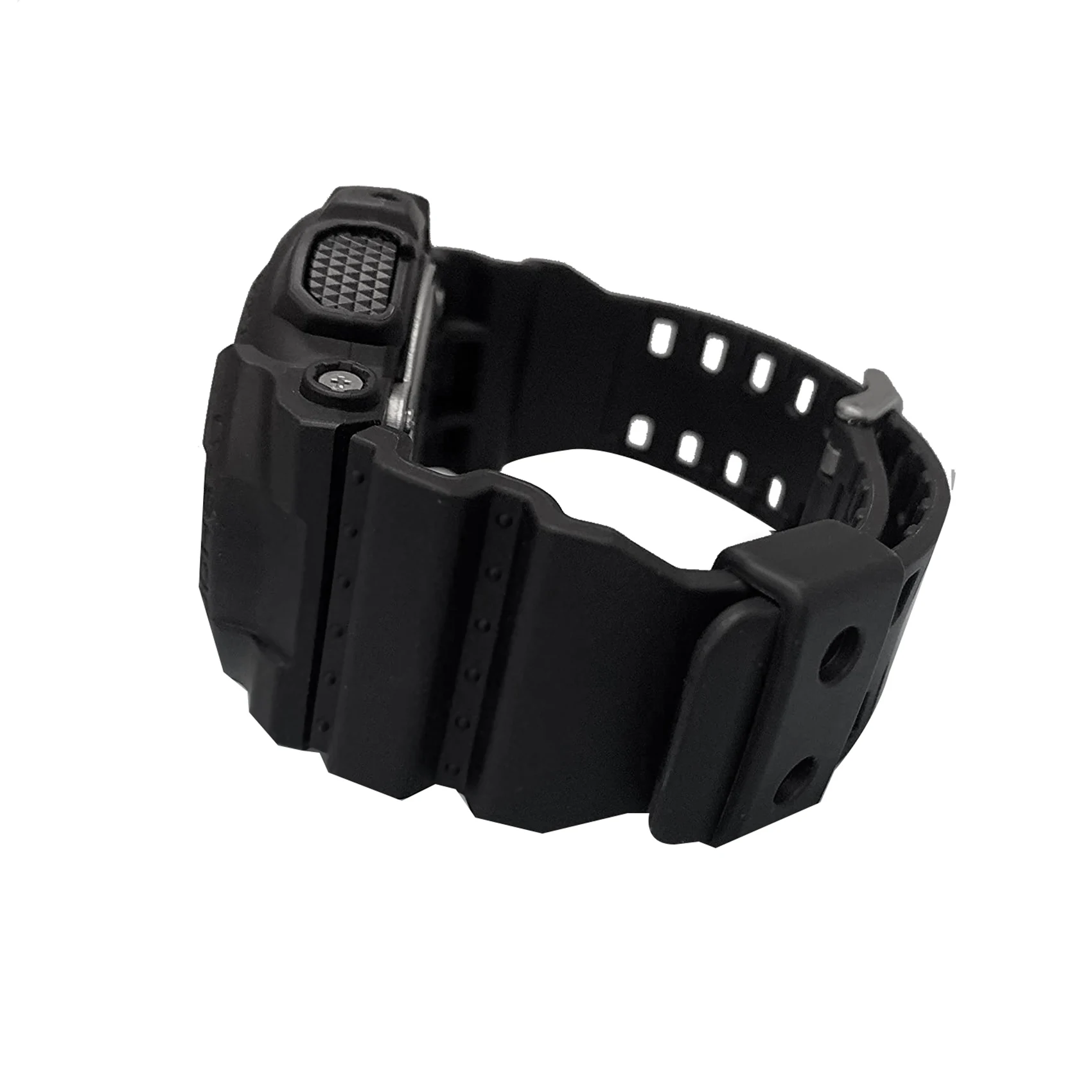 3X Natural Resin Replacement Watch Band Strap , For G-Shock GD120/GA-100/GA-110/GA-100C(Black)