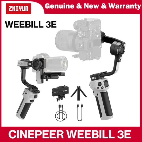 ZHIYUN CINEPEER WEEBILL 3E estabilizador de cámara CINEPEER WEEBILL 3E, cardán de mano de 3 ejes para cámaras DSLR sin espejo