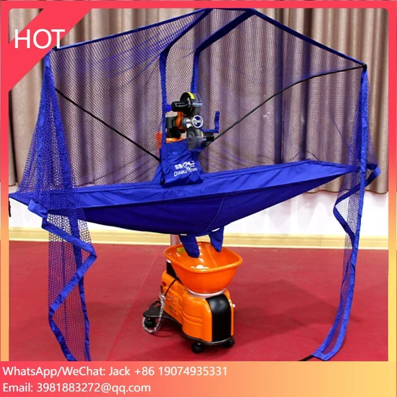 روبوت آلة تنس الطاولة متعدد الدوران من المصنع مباشرة، 9 أوضاع معدات تدريب بينج بونج