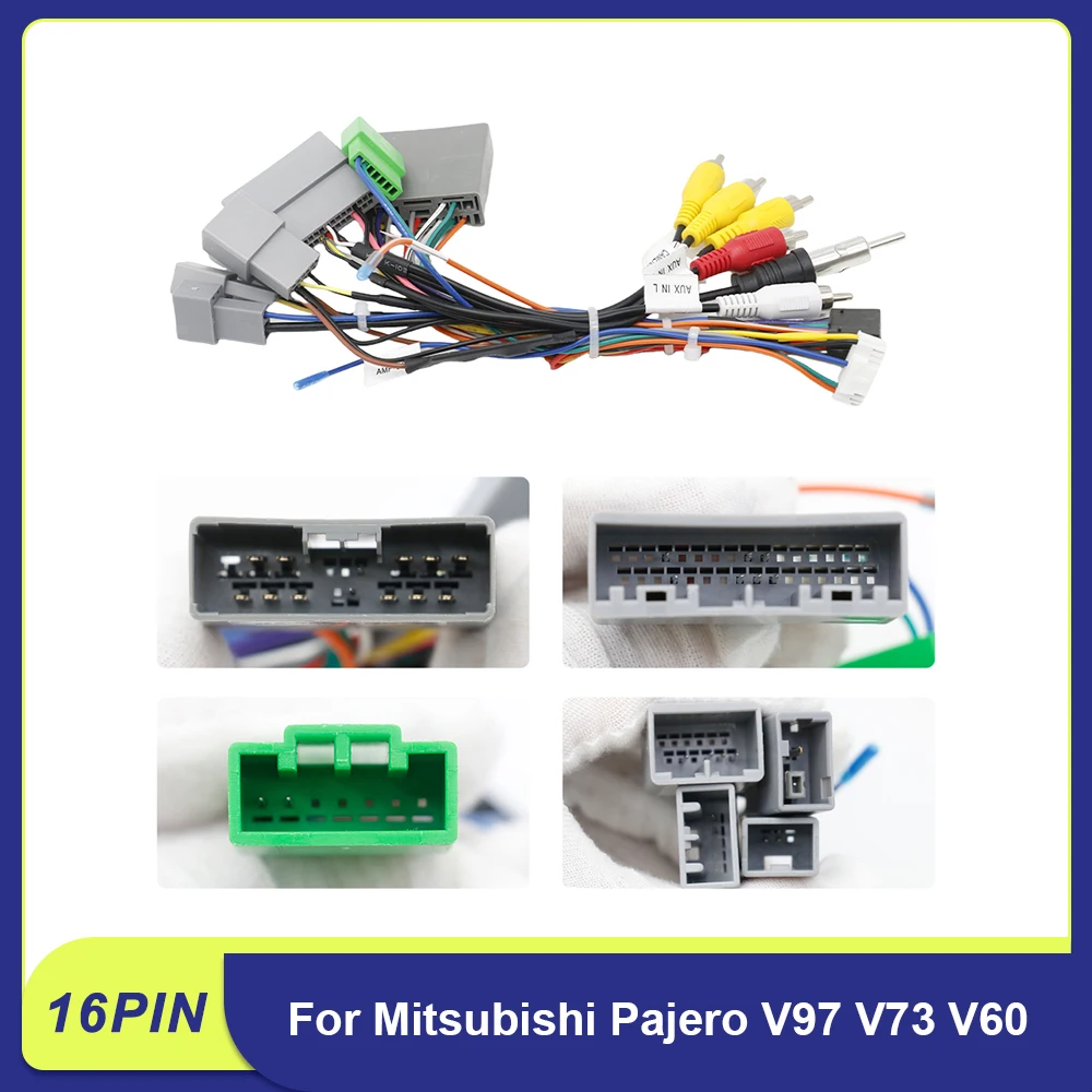 

Для Mitsubishi Pajero V97/V73/V60 и декодера Outlander CANBUS-16-контактный жгут проводов радиоприемника Android