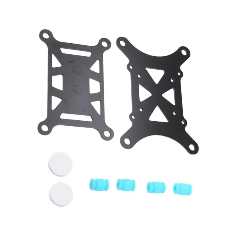 31BA Dedicated Flight Controller Vibration Damping Mount Set with Black Plate Components and Four Blue Cylindrical Supports