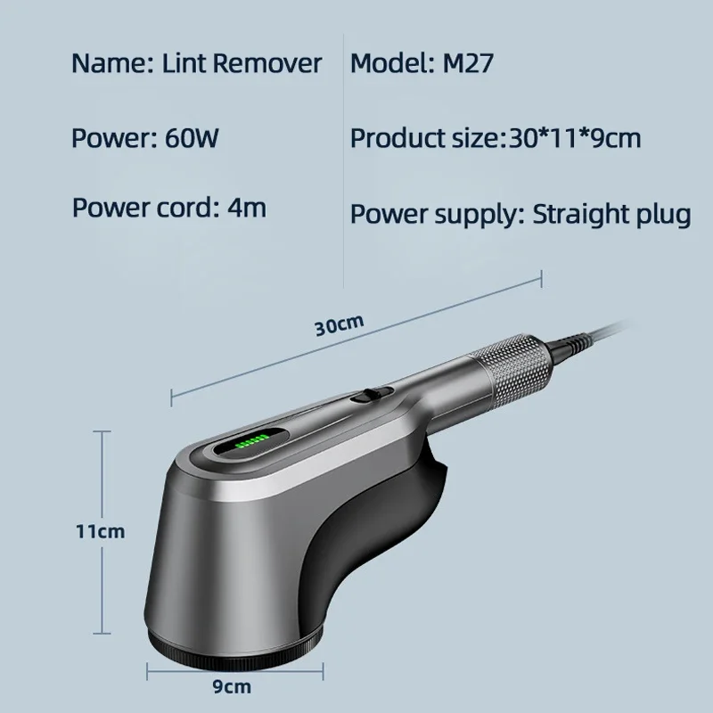 Professional Commercial Electric Hairball Trimmer 60W Lint Remover Spool Machine for Clothes Dry Cleaners Shaving Ball