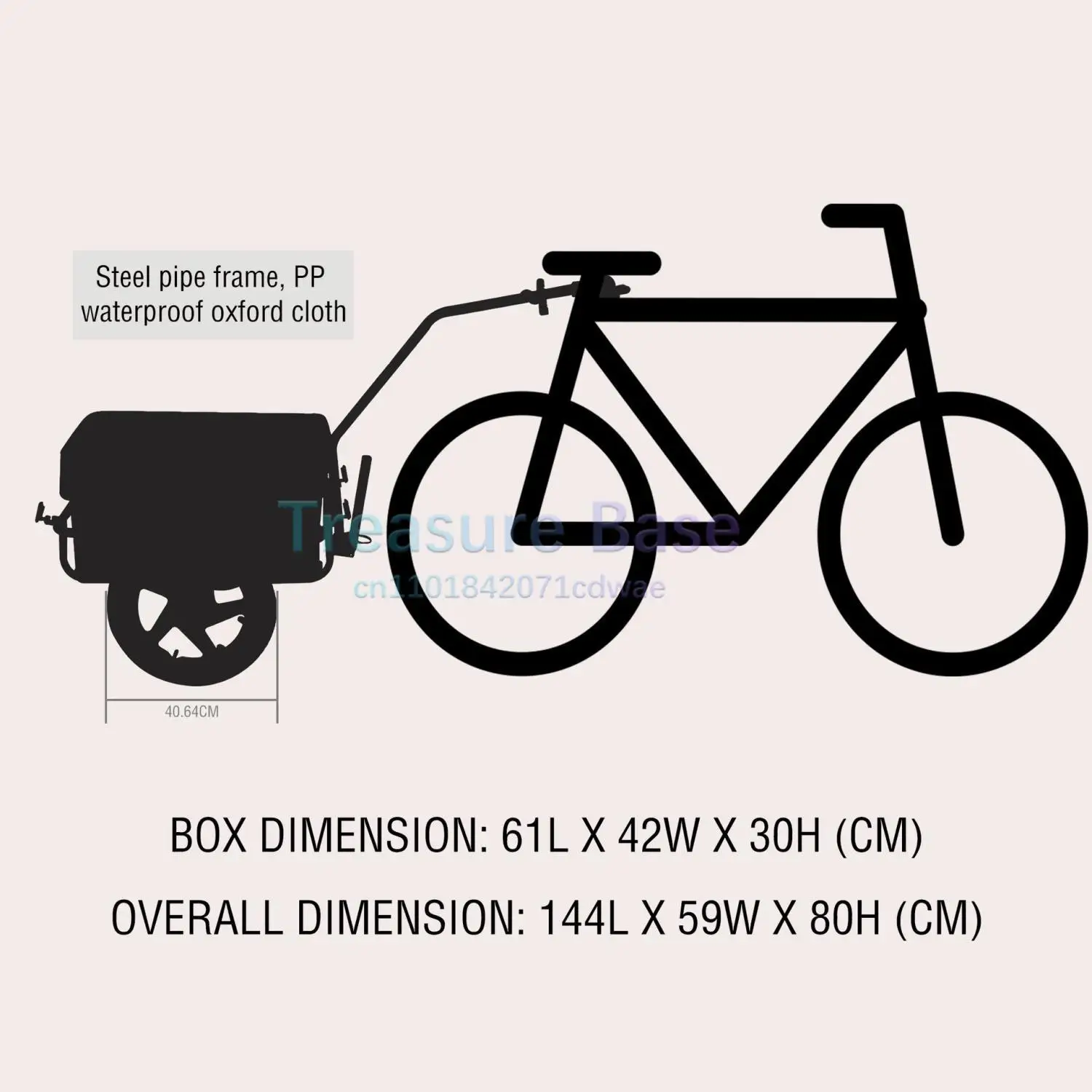 

Foldable and detachable bicycle trailer. Various colors of outdoor travel camping pet mountain bike trailers.