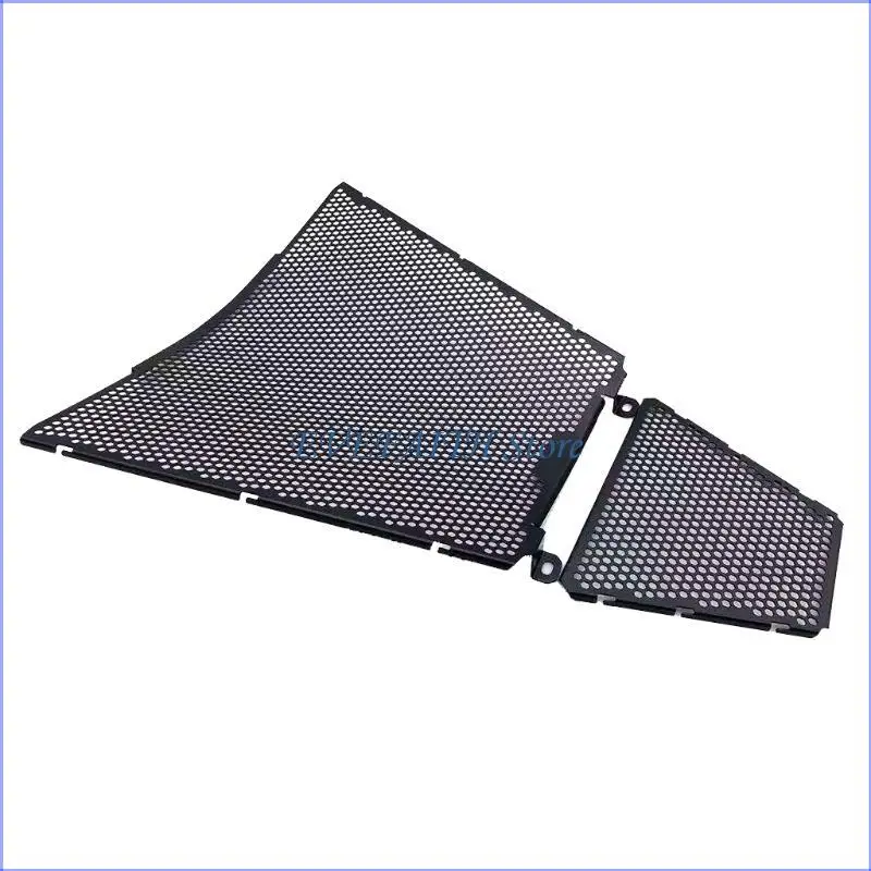 

124B Motorcycle Radiator Cover Guard Grill Grille Shrouds Cooler Protector