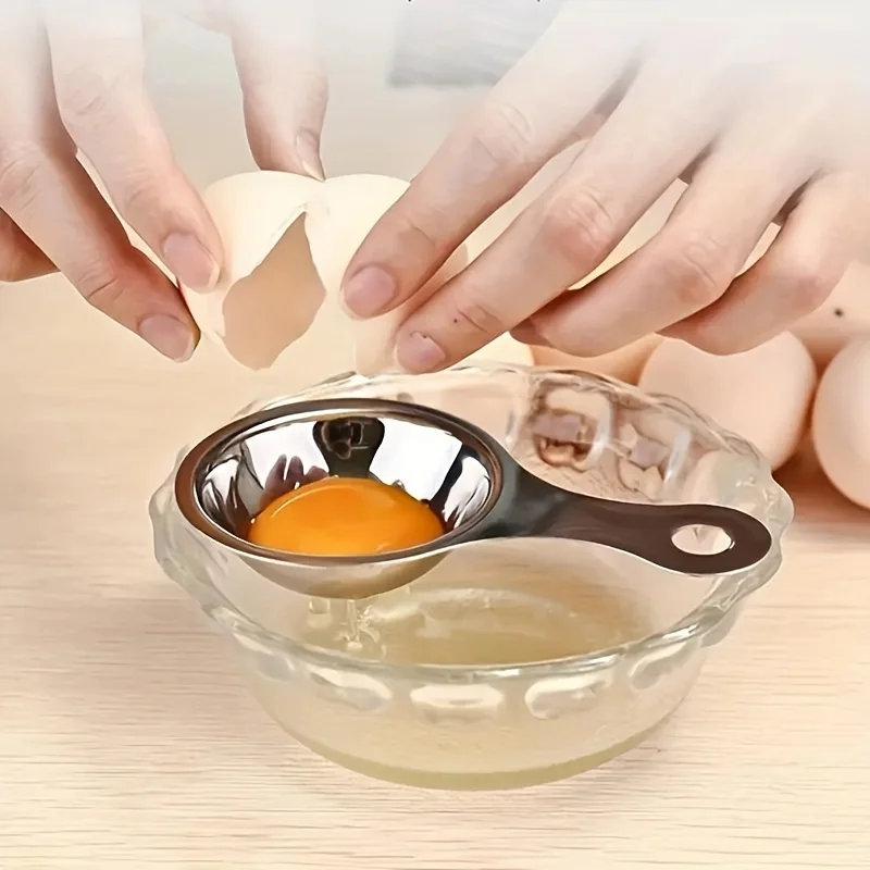 

Egg Separator Food Grade Stainless Steel Egg Yolk White Separation Tool