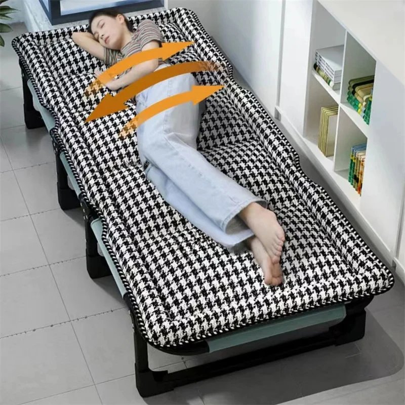 

Folding Bed with Mattress Comfortable Office Lunch Break Bed Leisure Recliner Hospital Accompanying Bed Outdoor Portable Beds