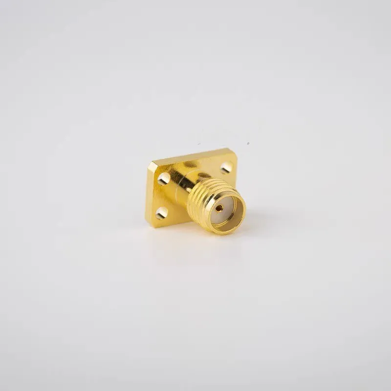

10pcs SMA-KFD519 four-hole 18GHz microstrip connector glue filling straight female head