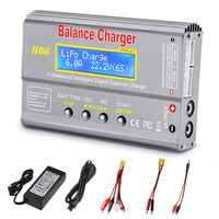 Imax b6 HTRC HB6 80W 6A Lipo Charger+15V 6A Adapter For Lipo NiMh Li-ion Ni-Cd Battery Balance Charger Discharger Grey Color