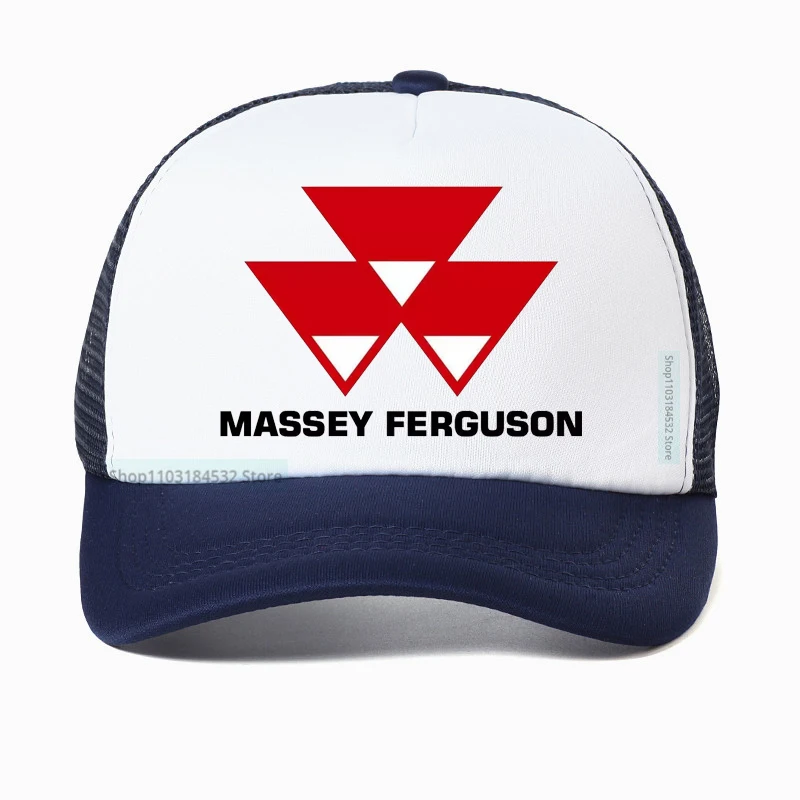 ماسي فيرغسون الآلات الزراعية قبعة بيسبول الجرارات المعدات المزرعة الرجال شبكة تنفس قبعة سائق الشاحنة في الهواء الطلق قبعة واقية من الشمس #3