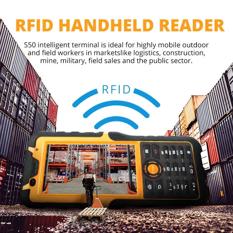 S50 Hot-Sale Android 13 Rugged PDA Phone, 4G/WiFi Explosion-Proof Handheld for Logistics Warehouse