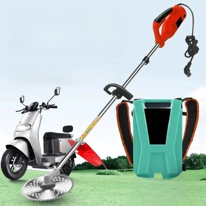 Plug-in battery car lawn mower, backpack 48v60v72v new lawn mower