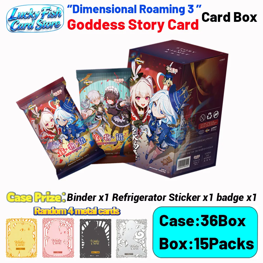 Wholesale 2026 New Dimensional Roaming 3 Goddess Story Waifu Cards Limited Edition Children's Toys Birthday Gift