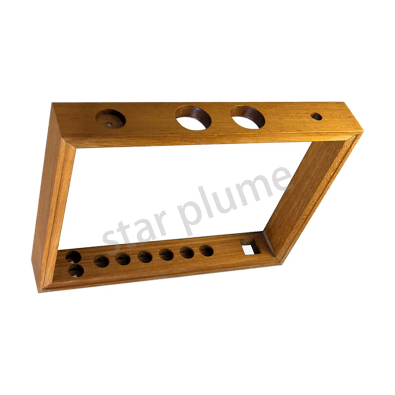 (400*60*300mm) Golden Teak Wooden Frame Aluminum Amplifier Case Preamplifier Chassis Vacuum Tube Amplifier Chassis Shell DIY Box