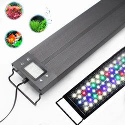 36inch Super Bright Smart Dimmer Timer Full Spectrum Planted Aquarium Light Aluminum Heatsink With Extendable Bracket