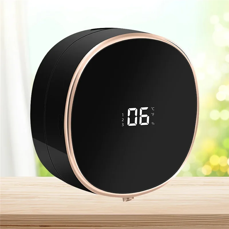 AC93-LED 温度表示壁掛け自動泡ソープディスペンサー赤外線センサー電動液体フォーマーマシンディスペンサー