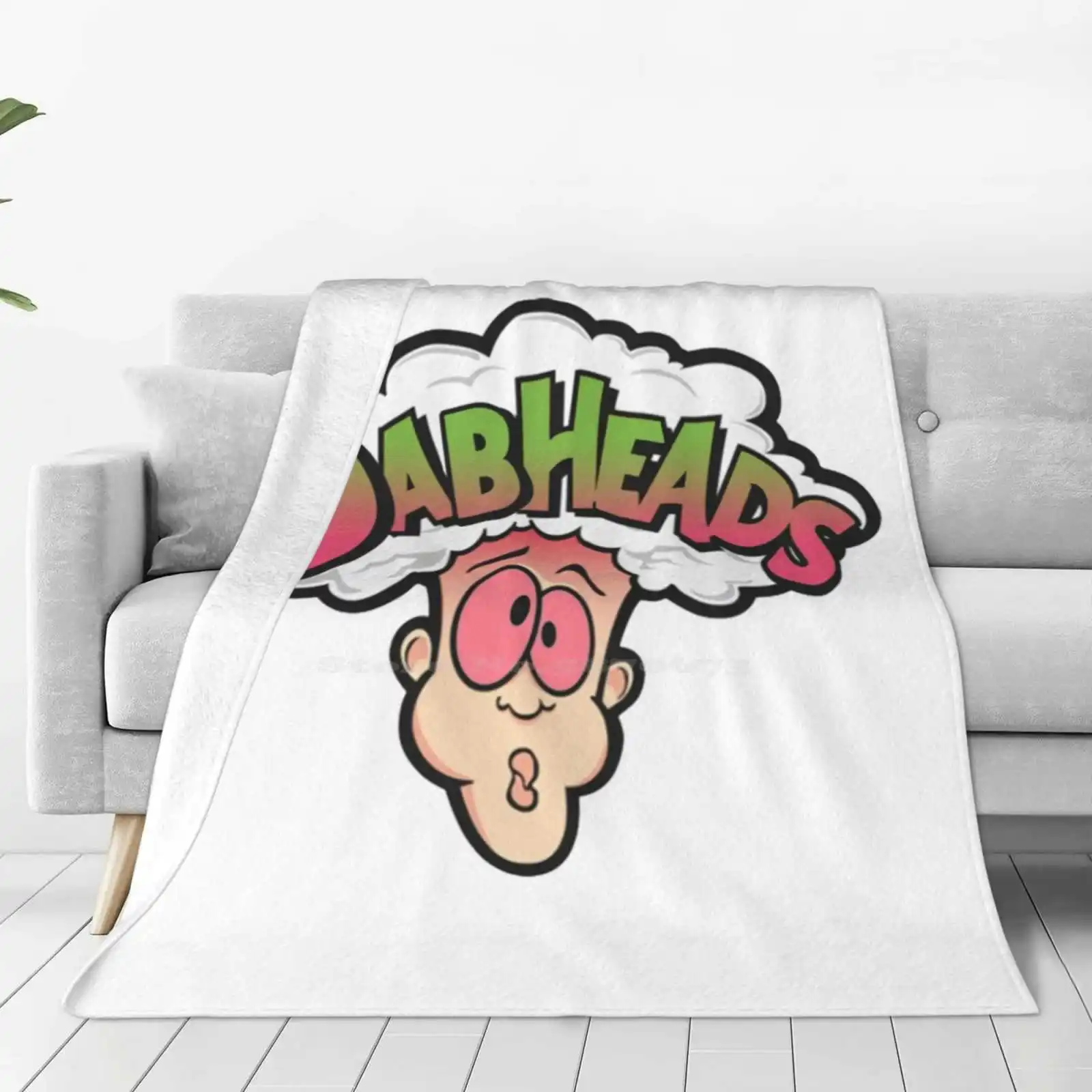 Dabheads Candy Latest Super Soft Warm Light Thin Blanket Warheads Candy Food Dabs 710 Oil 420 Weed Ganja Parody Funny Humor Dank