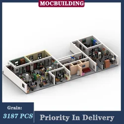 MOC City Office Lounge Model Building Block Assembly Building Street View Collection Series Toy Gifts