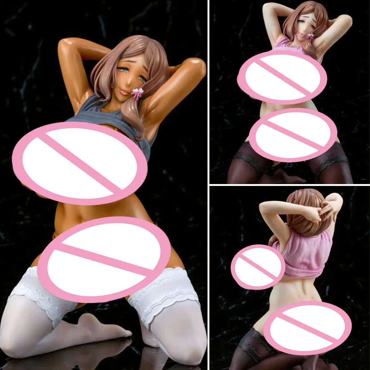 

16CM Anime Q-six Shikijou Kyoudan Yoshino Ayaka Suntanned Ver Sexy Girl PVC Action Figure Hentai Model Doll Toys Gifts