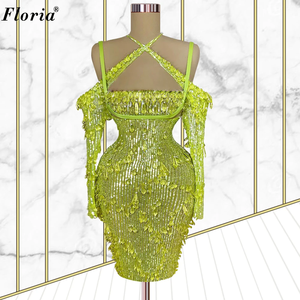 2 Styles Short Mermaid Cocktail Dresses For Women Designed Spaghetti Prom Party Dresses 2023 Sexy Coutures Vestidos De Cóctel