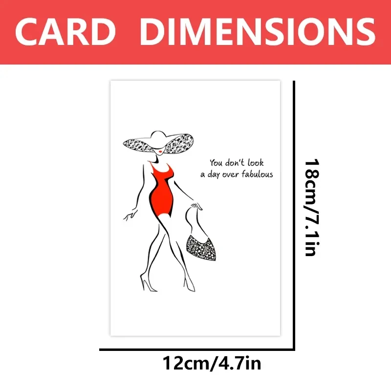 1 fun birthday card, creative beauty birthday card, the best gift for friends and family.