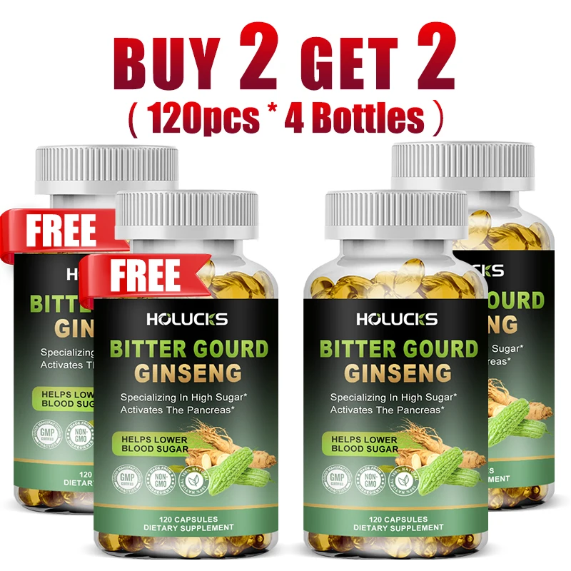 

Комплекс из горькой дыни 2500 мг в капсулах с экстрактом корейского женьшеня, для поддержания уровня глюкозы в крови, здоровья печени, пищеварения и иммунитета