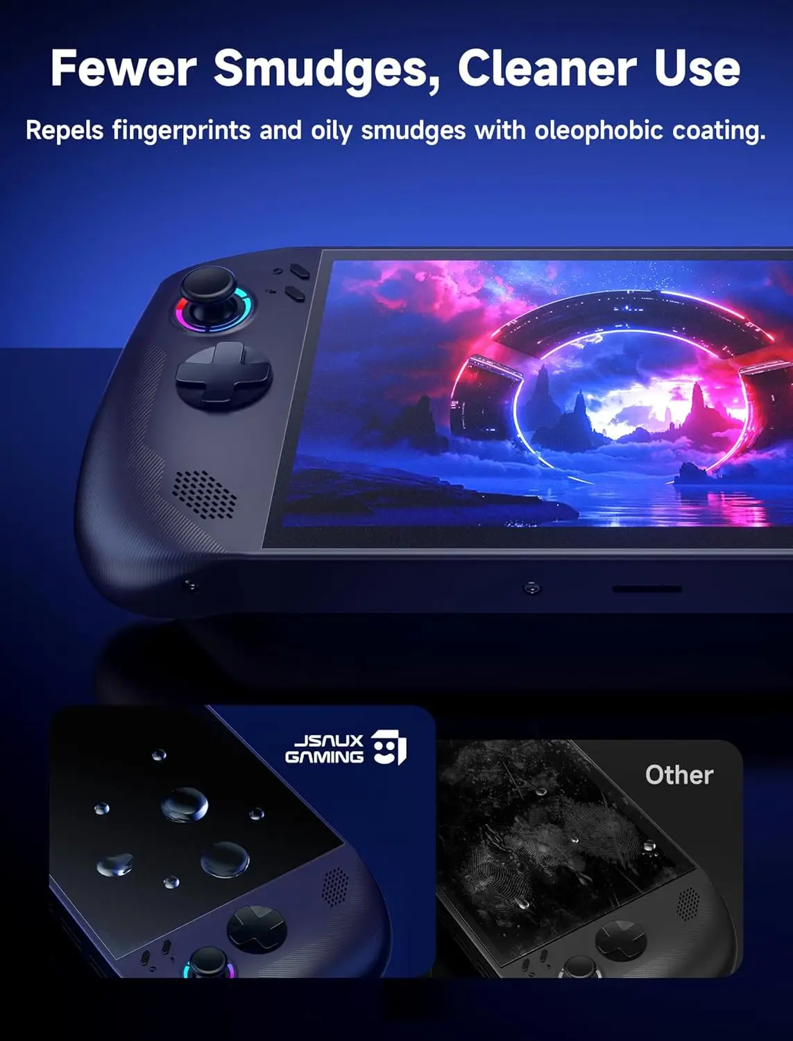 واقي شاشة مضاد للتوهج مكون من قطعتين لهاتف Legion Go S 8 بوصة، سهل التركيب مع إطار توجيه، تغطية كاملة 8 بوصة، زجاج غير لامع