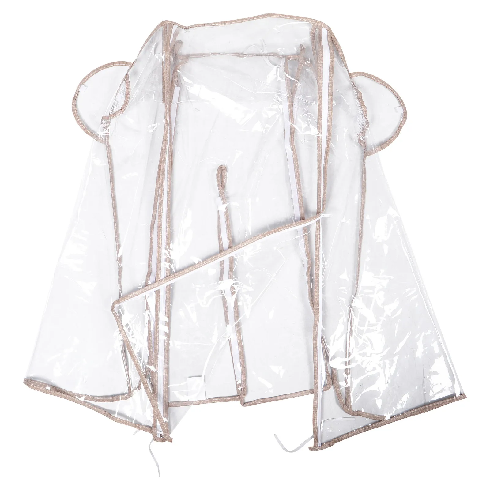 Eva Stroller Rain Cover Transparent Windproof Protective Shield Quick Installation Universal Fit Outdoor Travel Umbrella Compact