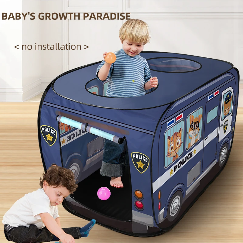 

Детский игровой домик, забавная палатка, автомобиль, полицейская машина, интерактивный игровой домик для родителей и детей, вечерние забавные игры, палатка, подарок на день рождения