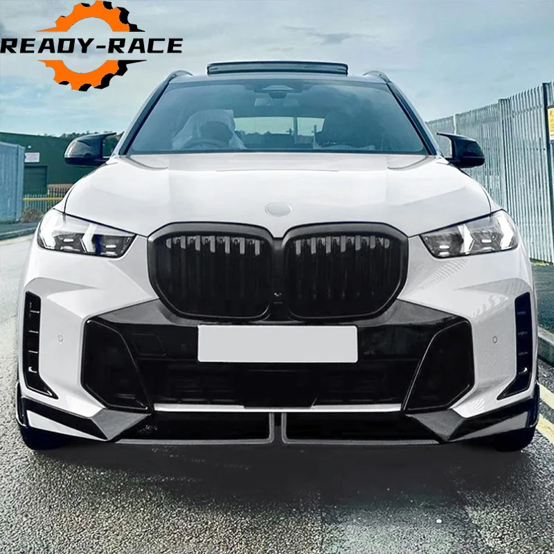 For BMW X5 Series G05 LCI M Sport 2023-2024+ Car Front Bumper Splitter Lip Diffuser Spoiler Body Kit