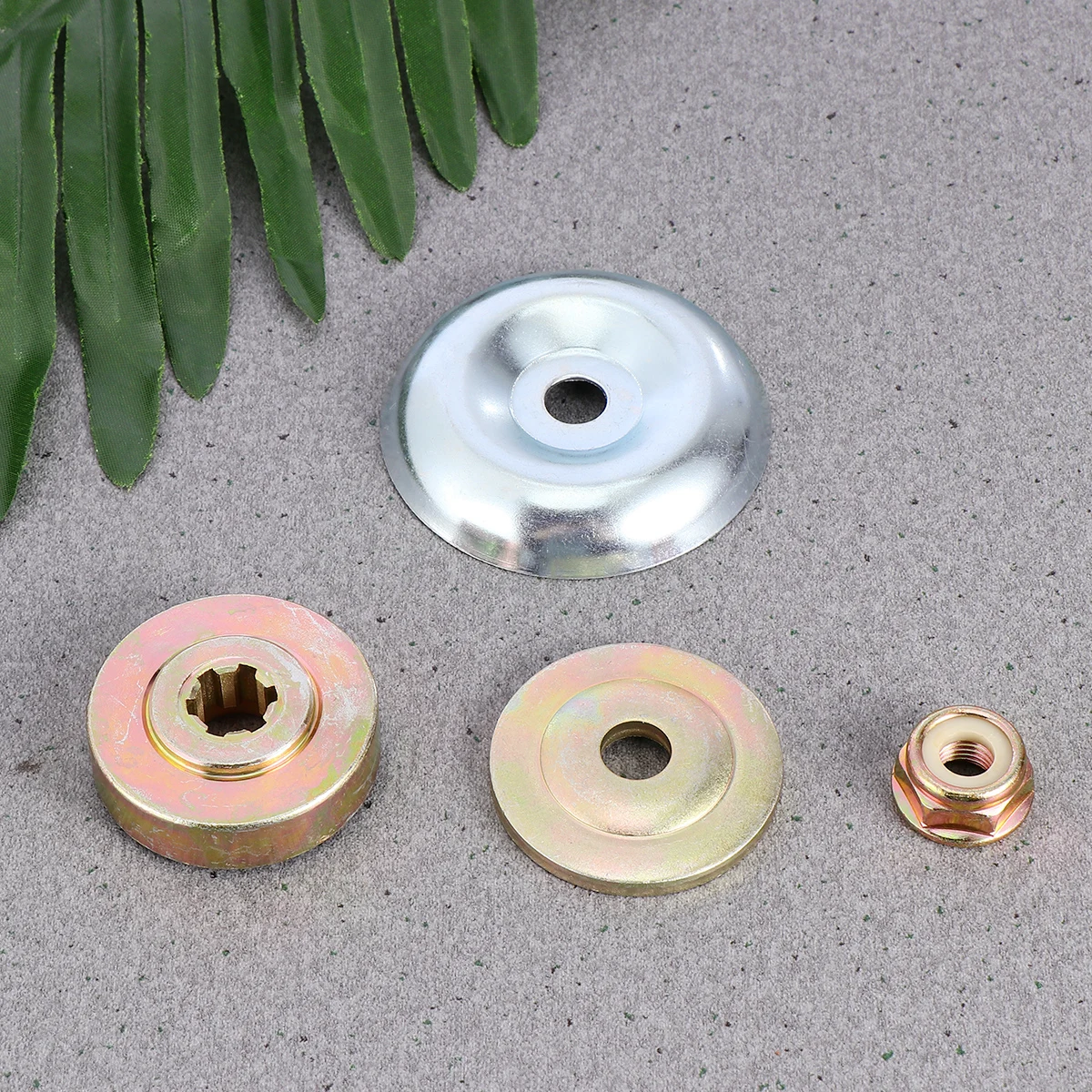 

4pcs lawn Mower Parts Cover Upper Lower Pressing Plates Protection Cover Nut Repair Tool For Mower Head Lid Working Head