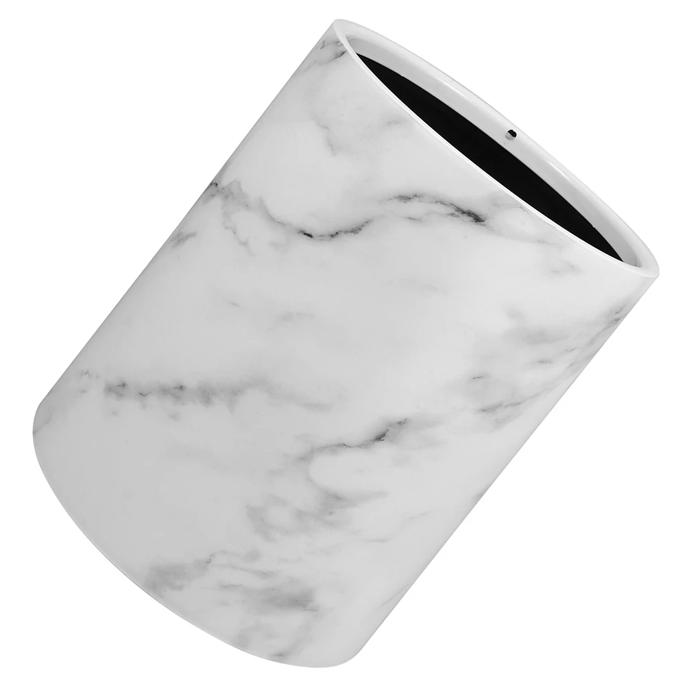 

Marble Trash Can Large Round Waste Bin For Bathroom Bedroom Kitchen Living Room Plastic Garbage Container No Lid