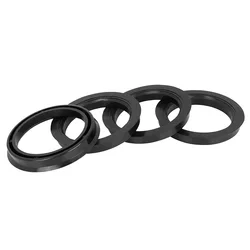 4pcs Automotive Car Plastic 72.6mm OD to 57.1mm ID Car Hub Centric Rings Wheel Bore Center Spacer Hub Rings Black
