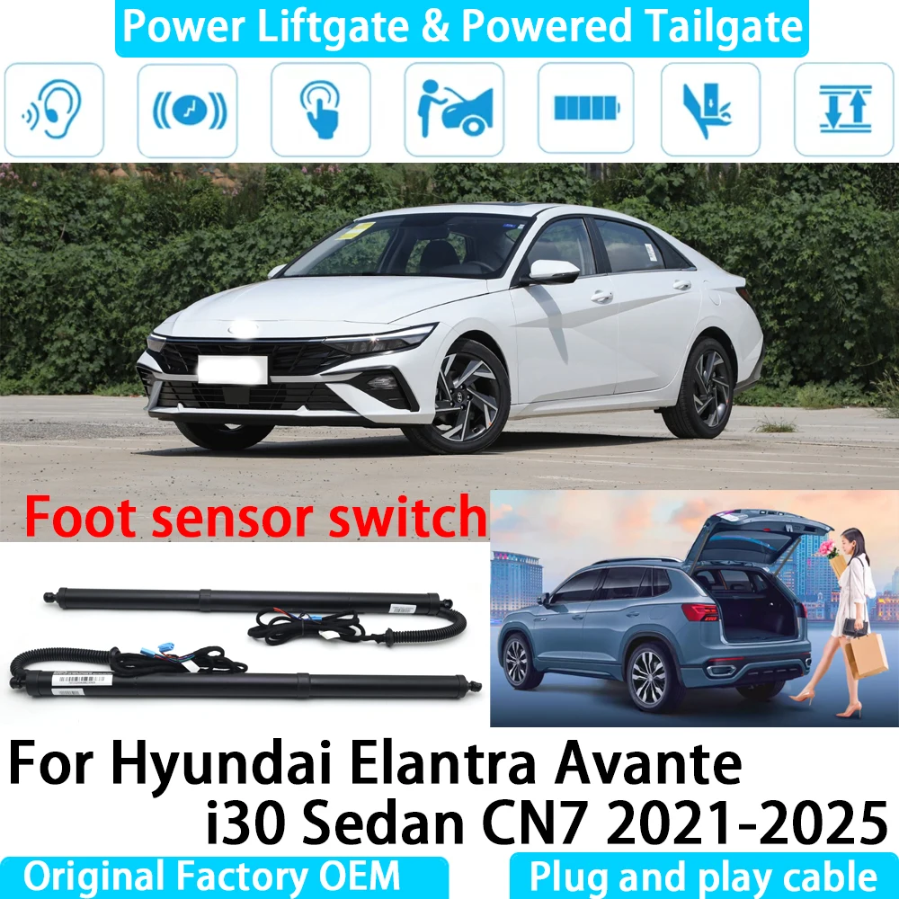 for Hyundai Elantra Avante i30 Sedan CN7 Automatic Electric Power Liftgate Powered Tailgate Strut Tail Gate Lift System