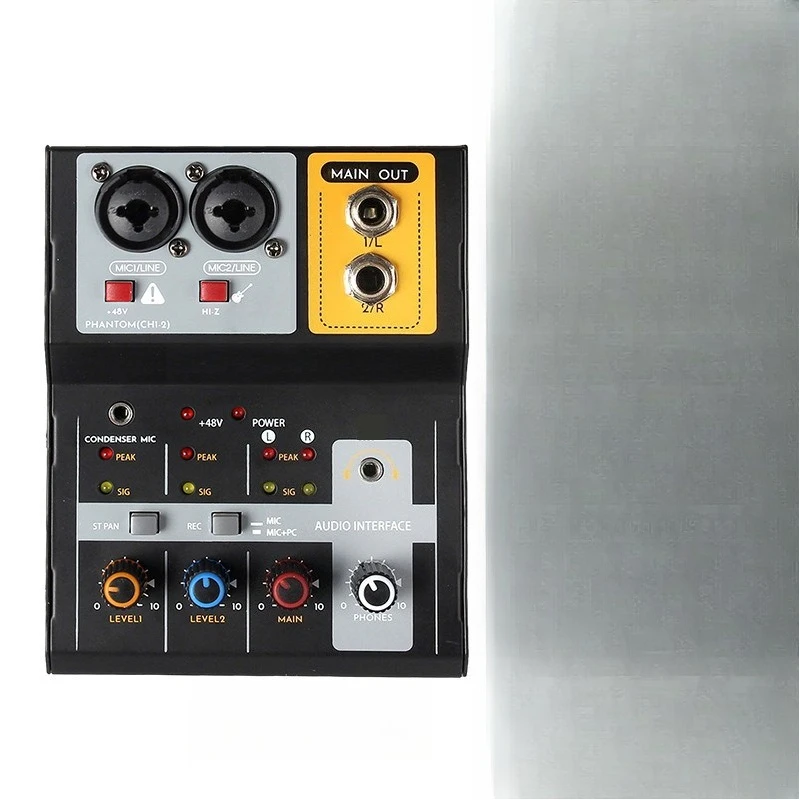 

2-Channel Mixer Mini Mixer Family Karaoke External Mini Multifunction Mixers Audio Mixers