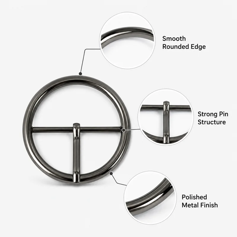 5Pcs 20-50mm Metal Oval Pin Buckles Belt Closure Clasp Handbag Strap Prong Buckle Garment Waist Fastener Leathercraft Hardware